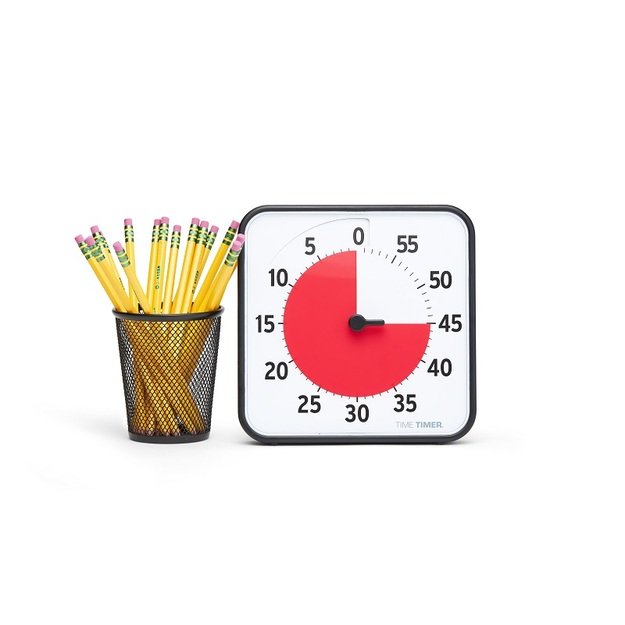 Time Timer audible Medium 18×18 cm laikmatis su magnetais